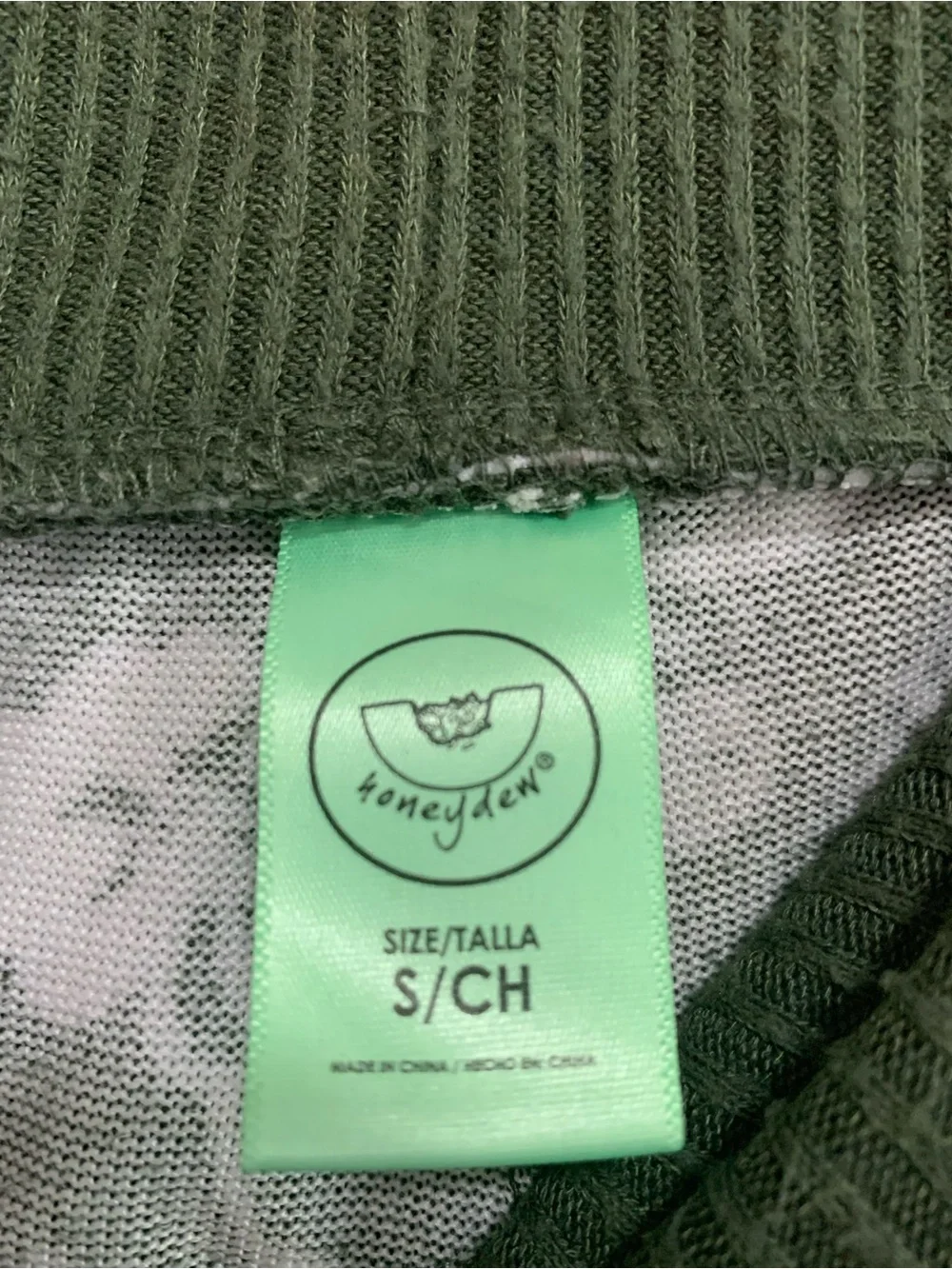 Honeydew Intimates Green & White Floral Kids Jogger Pants